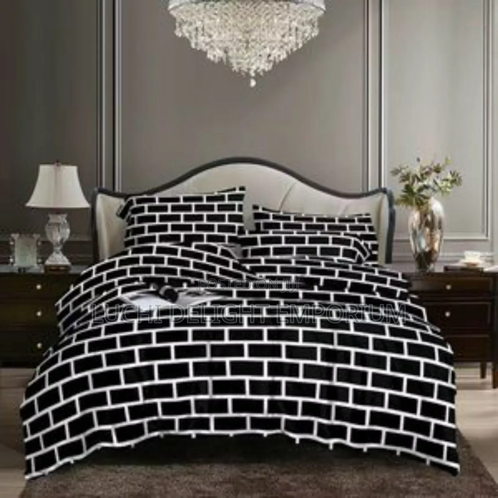 Bricks Bedding Sets Bedsheet and Duvet With 4pillowcases