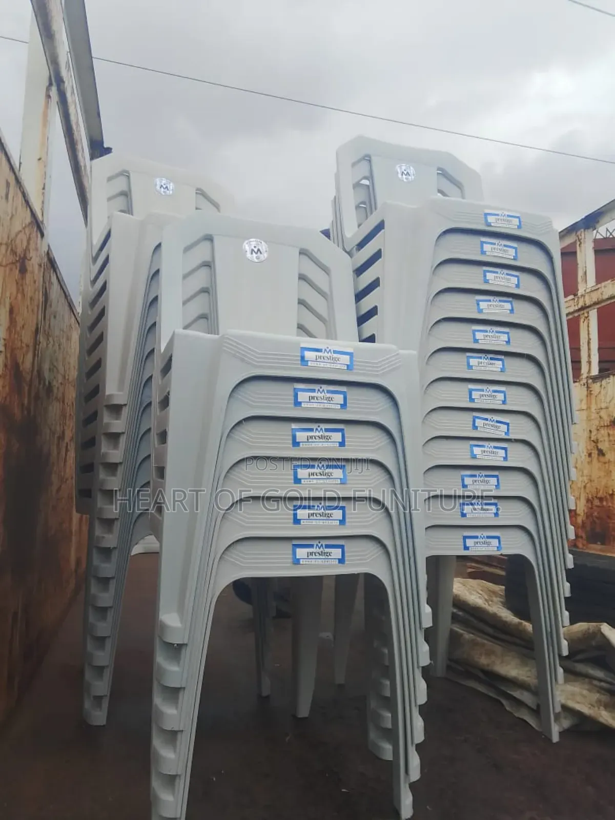 Bright White Plastic Chair