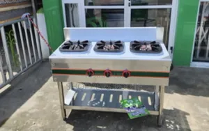 Industrial Stand 3 Burner Gas