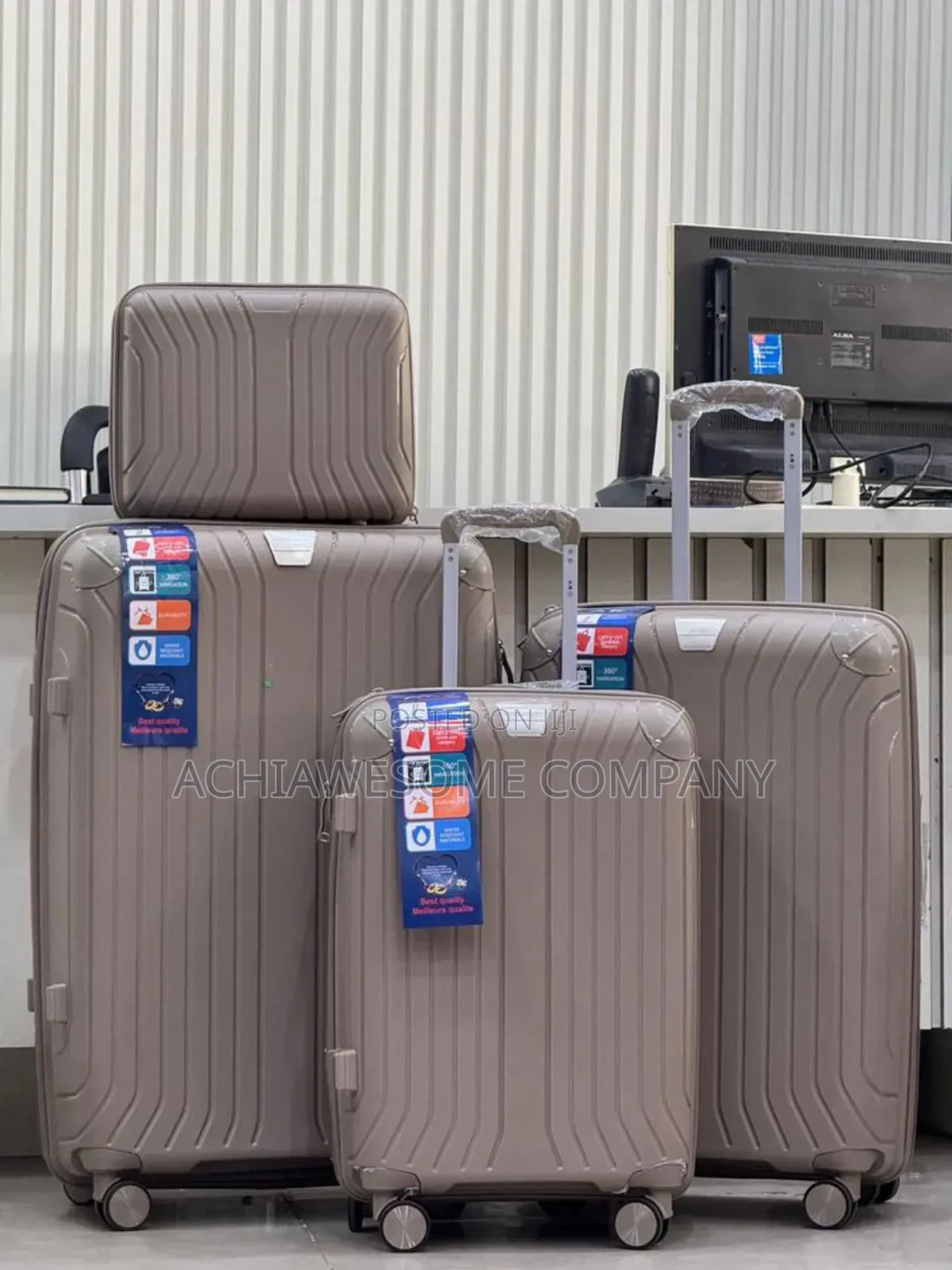 Set Of Unbreakable Rubber Luggage Big Range