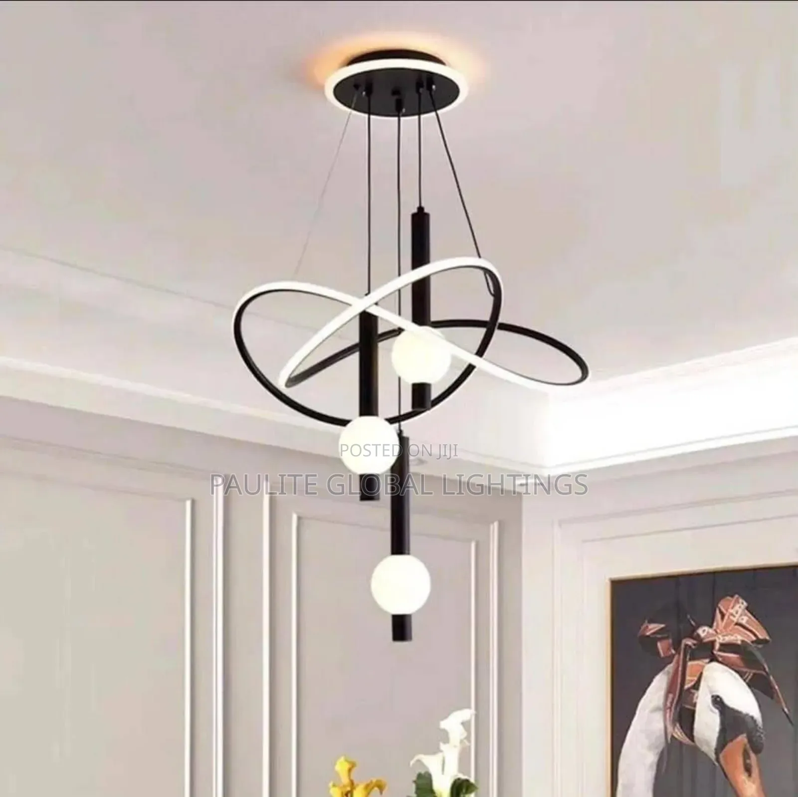 Modern Simple 3-Color Led Chandelier Light
