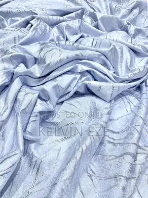 Beautifully Designed White Damask Fabric