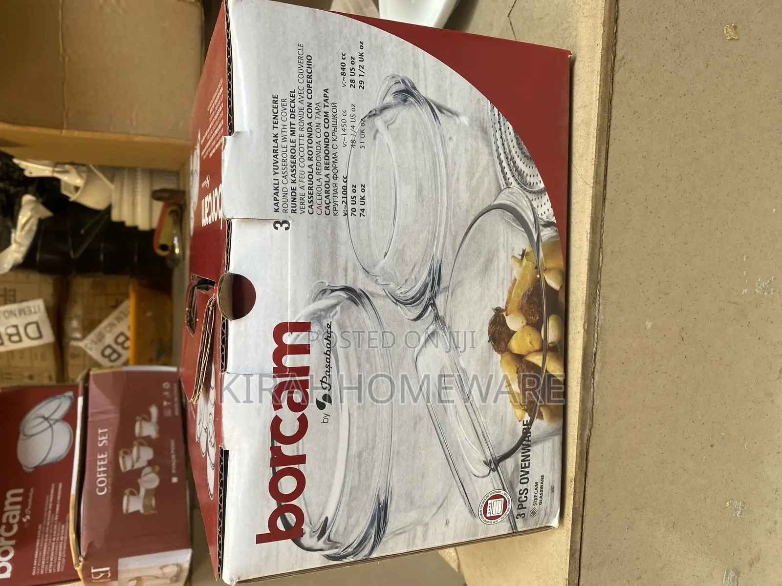 5pcs Transparent Dinner Glass Set