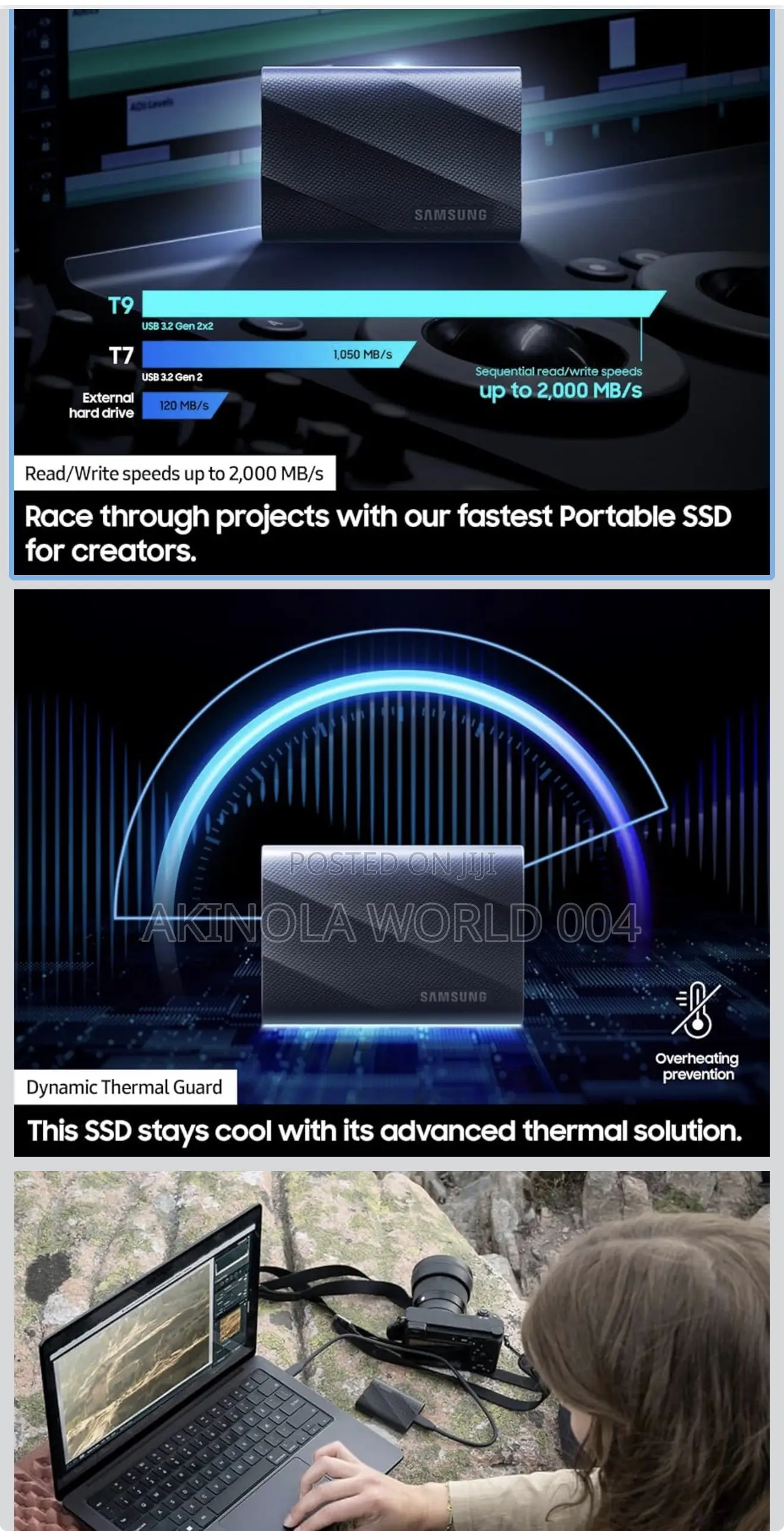 Brand New Sealed Samsung T9 Portable SSD 4terabyte