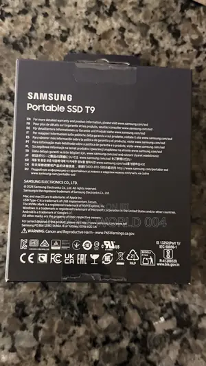 Brand New Sealed Samsung T9 Portable SSD 4terabyte