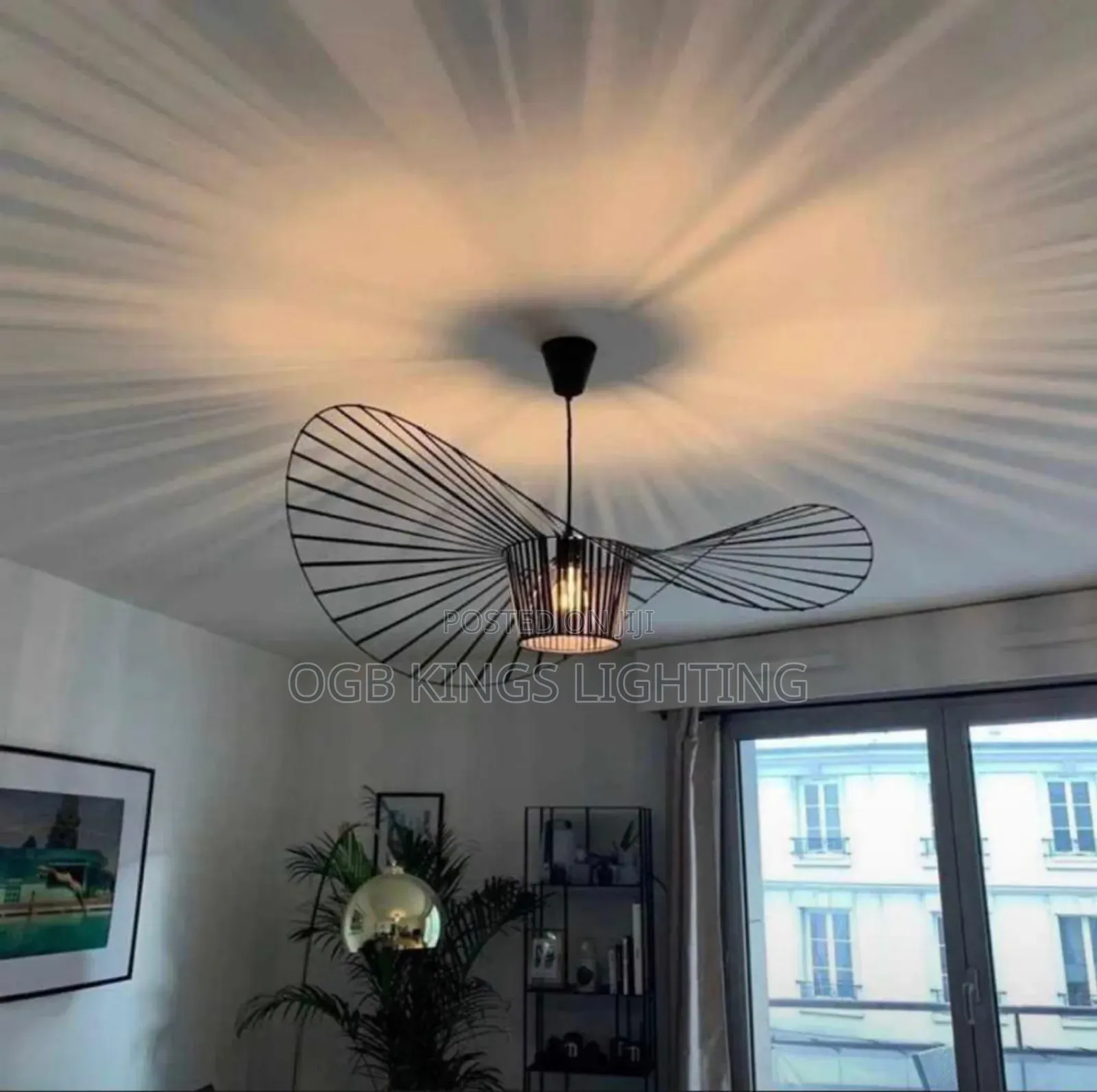 Nordic Vertigo Straw Hat Pendant Light