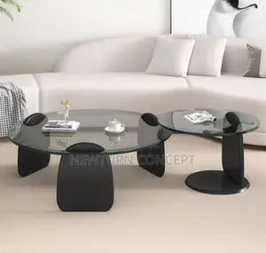 Tampered Tick Glass Center Table