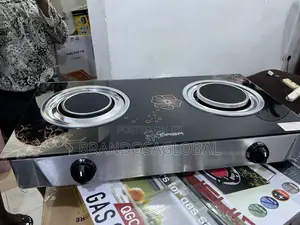 Qasa Infrared Glass Stove Qgc-2bg Dual Burner Reliable Heat Output