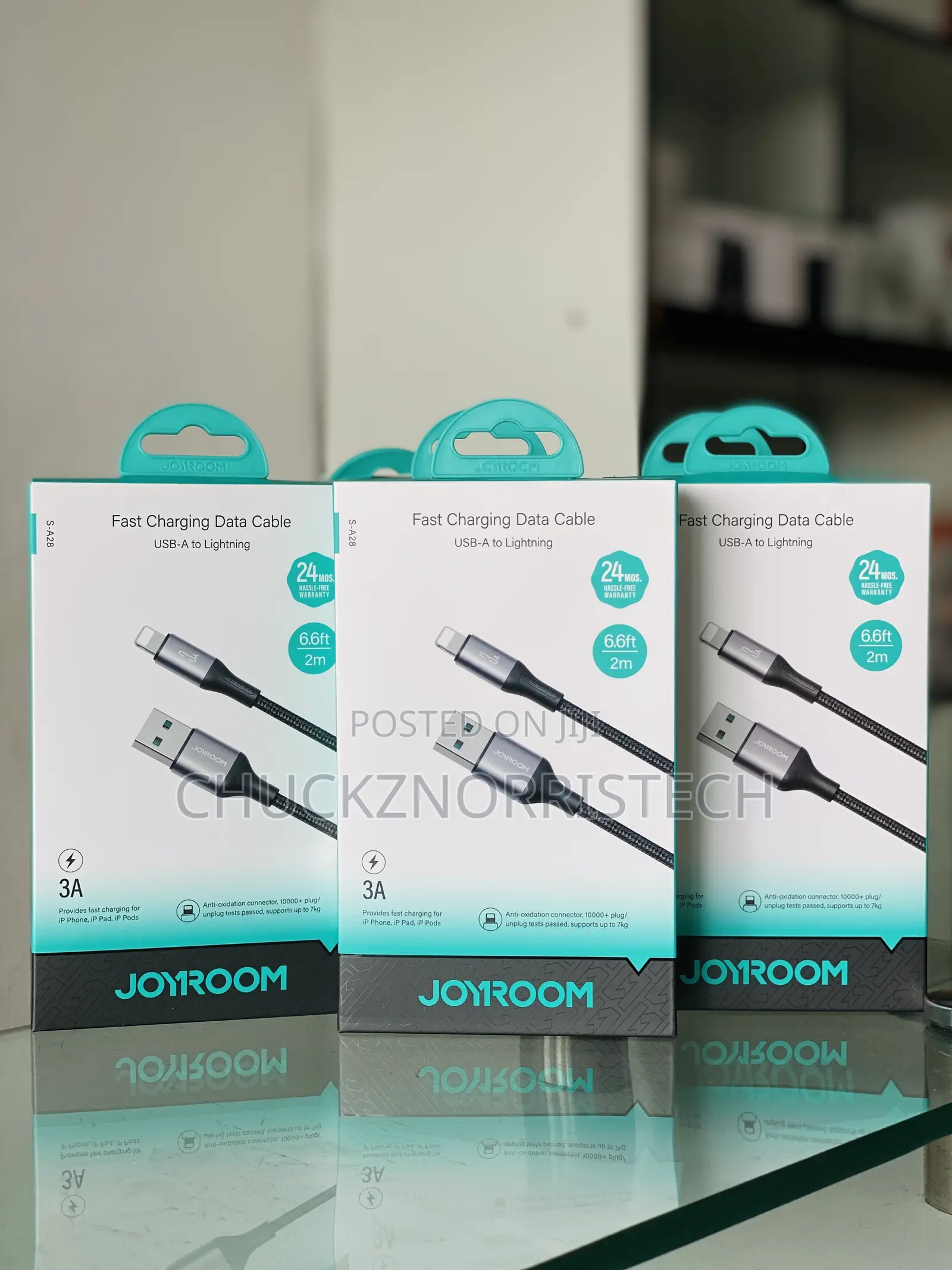3a Joyroom Fast Charging Data Cable Usb-a to Lightning