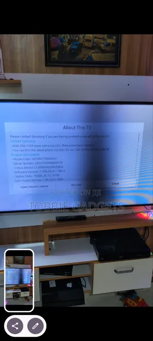 Fresh As New Fairly Naija Used Samsung Galaxy 55" Tv With Bad Screen