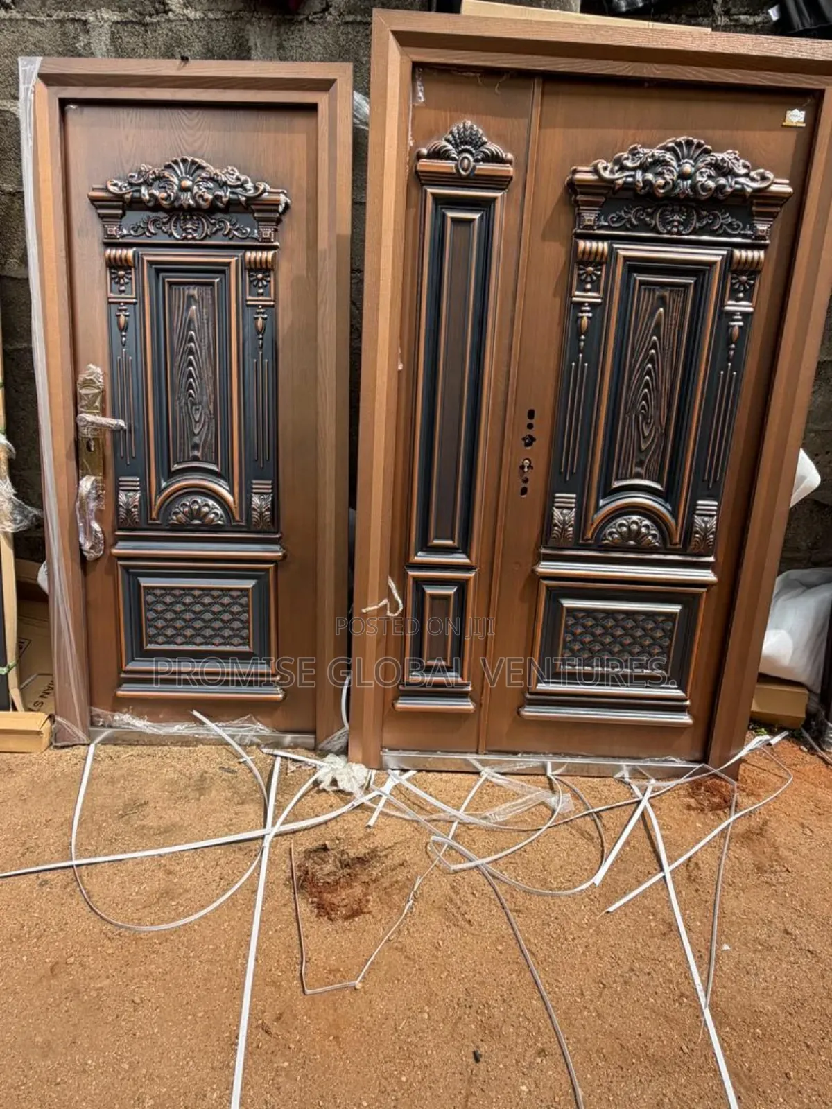 Copper Gold Door
