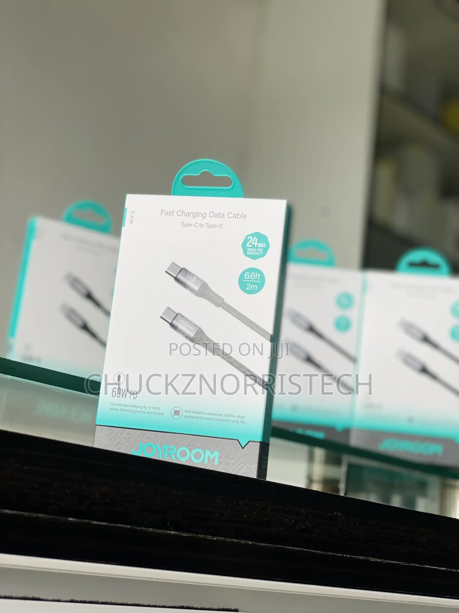 60w Pd Joyroom Fast Charging Data Cable Type-C to Type-C