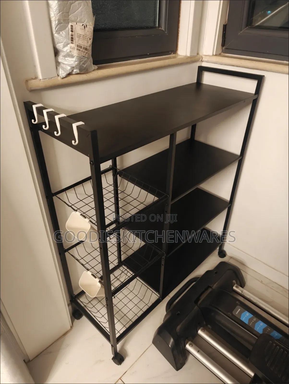 4 Layers Kitchen Organizer Shelf With Wheel