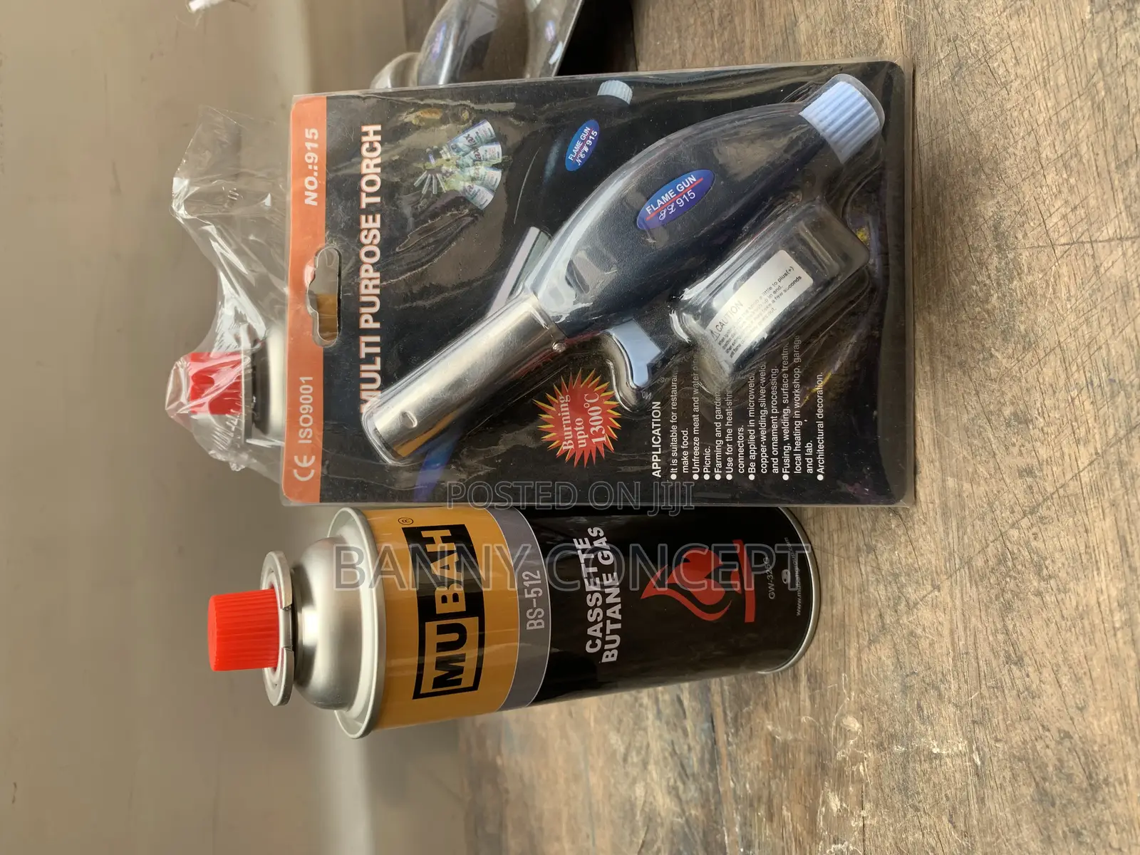 Multi-Purpose Flame Torch + Butane Gas Canister (Complete Set) - Banny ...