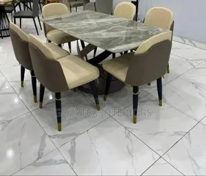 Marble/Metal Dinning Set