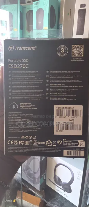 Transcend 500gb Portable SSD External Drive