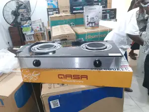 New Arrival Qasa Infrared 2 Burner Toughened Glass Cooker