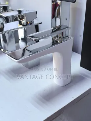 Quality Chrome and White Basin Mixer