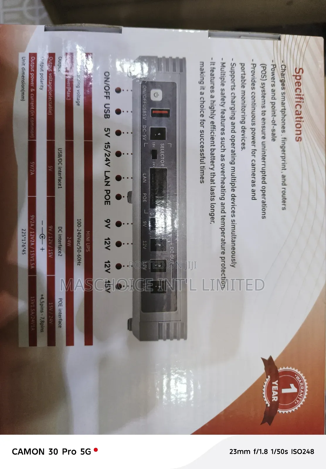 Vis-Link Mini Ups 20000mah