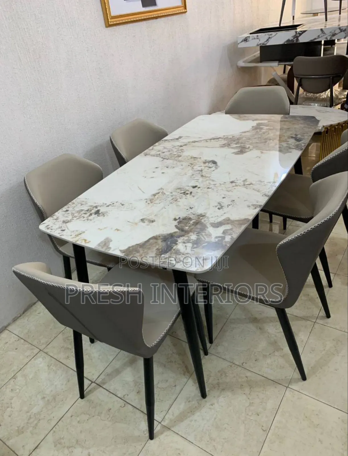 Quality Marble Top Dining Set