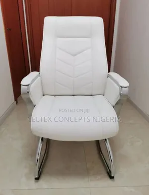 Non Swivel White Office Chair