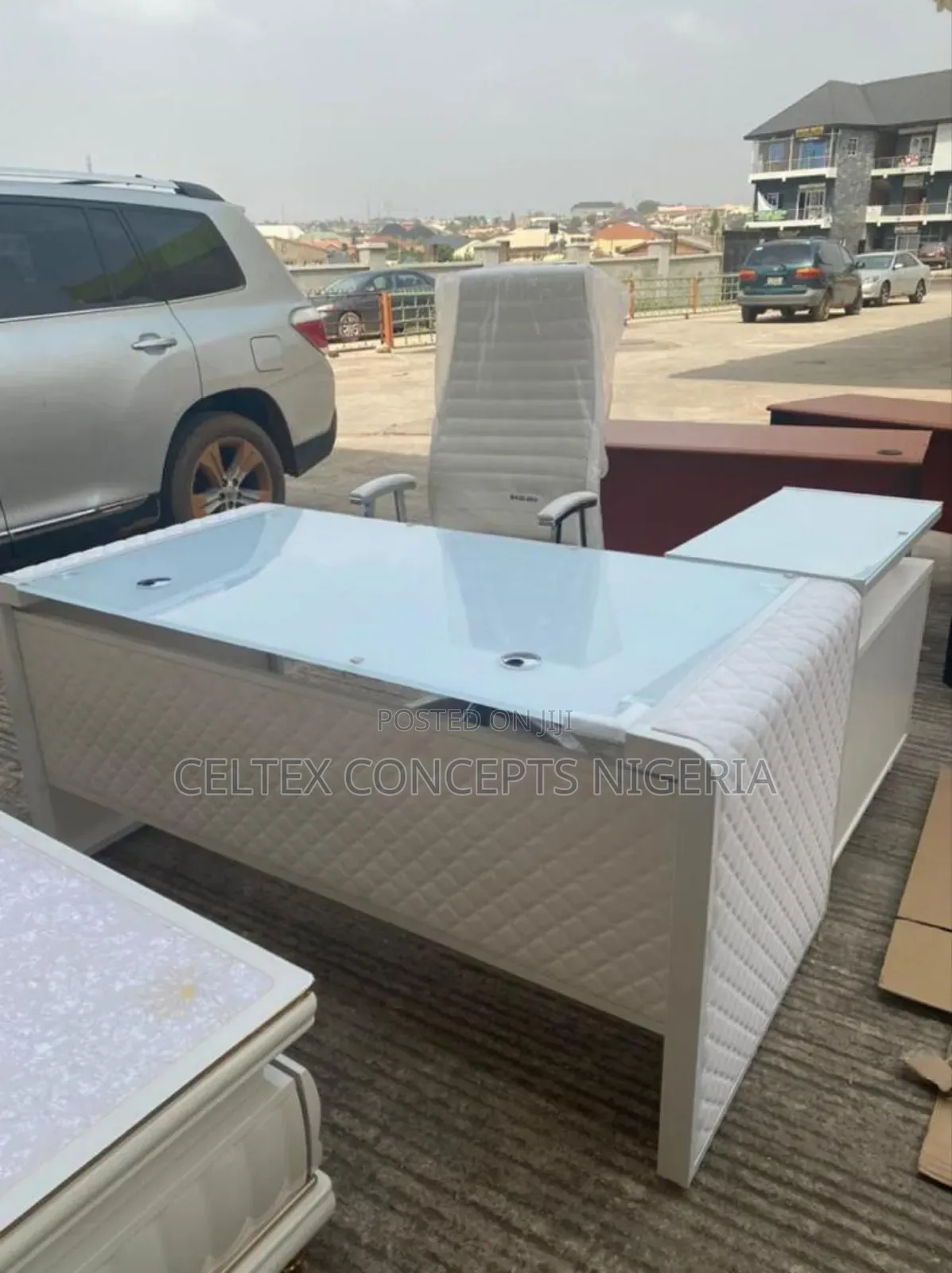 White Executive Office Table