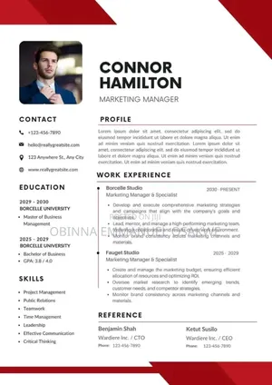 Uk Cv/Resume For Work Or Study.