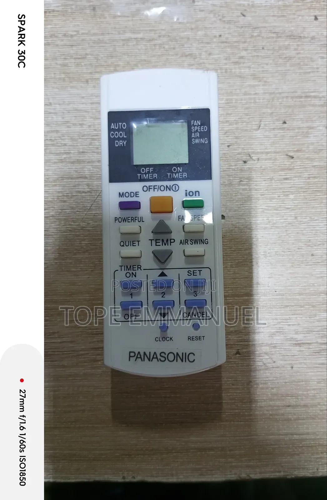 Panasonic Ac Remote Control