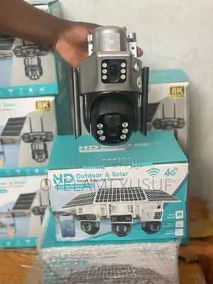 V380pro Dual Lens 4g Solar Camera Come With 64g
