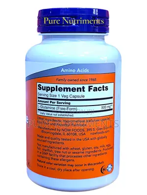 Now L-Glutamine 500mg – Immune Muscle Support (120 Veg Capsules)