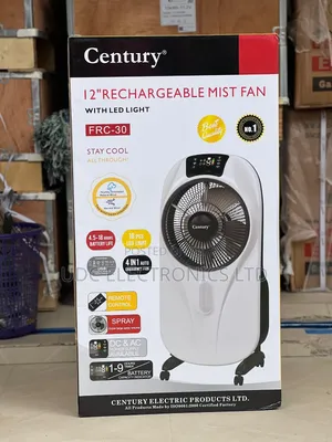 Century 12" Inches Rechargeable Mist Fan