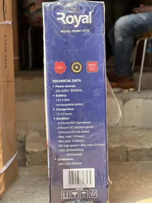 Royal 12" Rechargeable Mist Fan