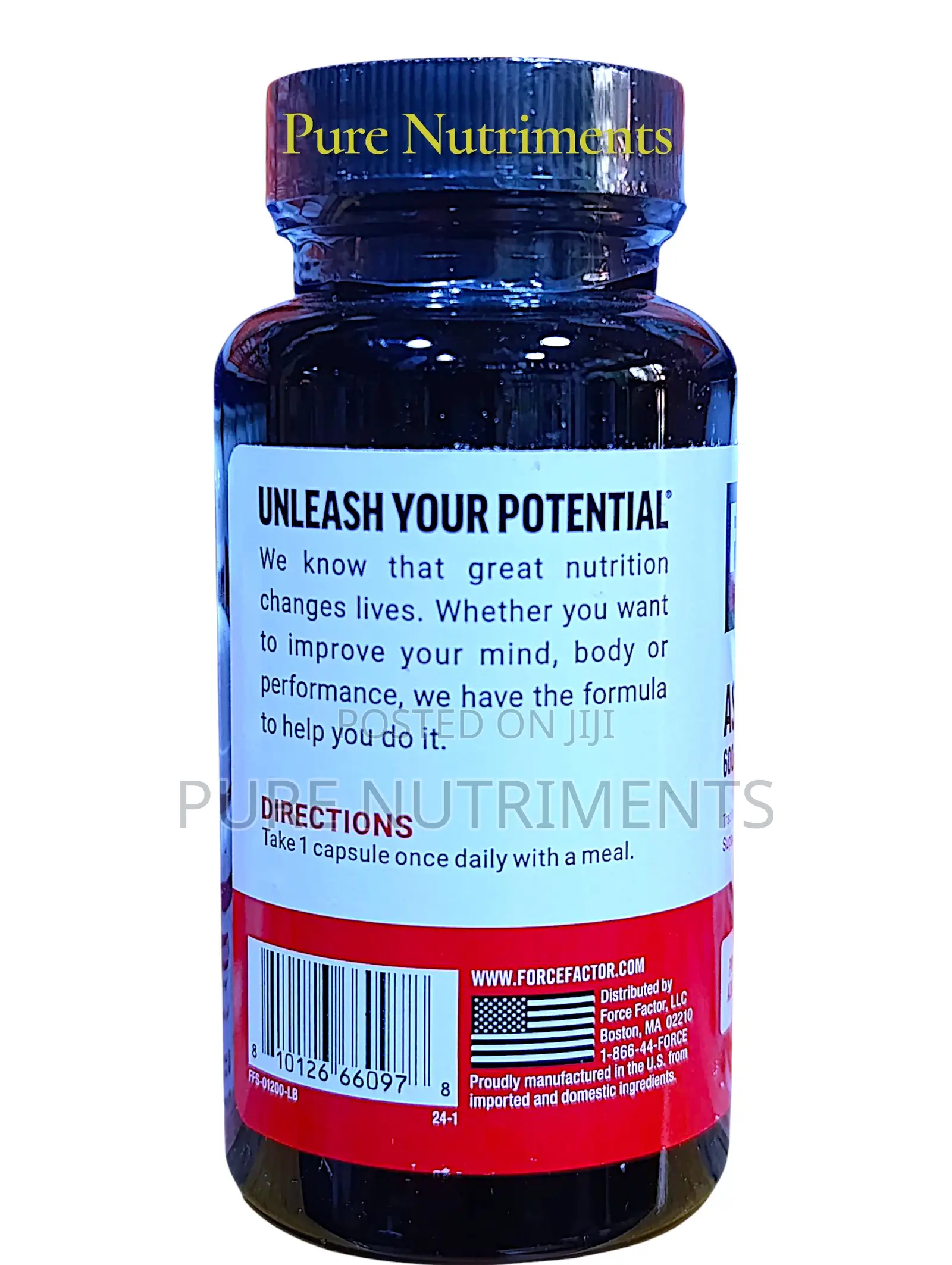 Force Factor Ashwagandha 600mg 60 Capsules – Stress Mood Support