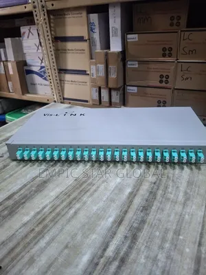 Vis-Link Fiber Patch Panel Om4 48port With Couplers and Pigtails