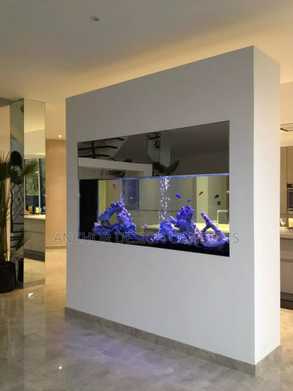 Beautiful in-Wall Aquarium