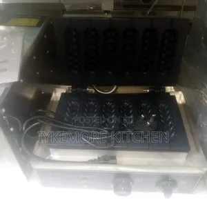 Industrial Single Stick Waffle Maker 6 Portion Machine
