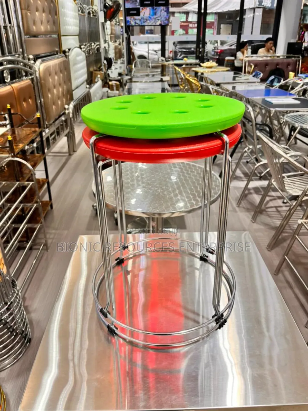 Stainless Side Stools