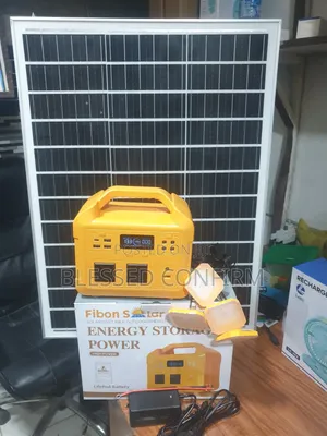 New Solar Power Generation With 100w Solar Panel and 4dc Bulbs