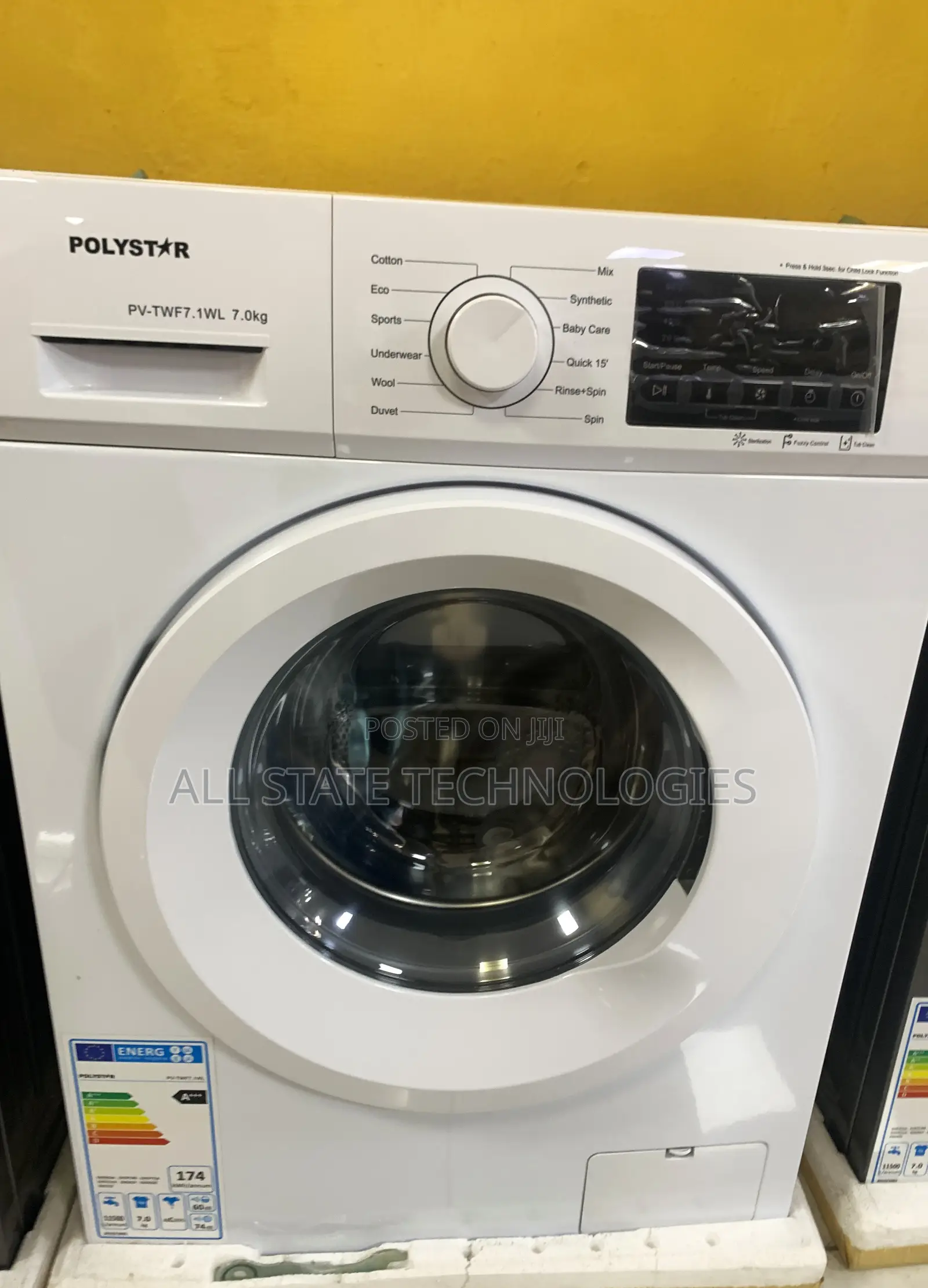 Polystar 6kg Front Load Automatic Washer – Model Pv.Twf7.Lwl