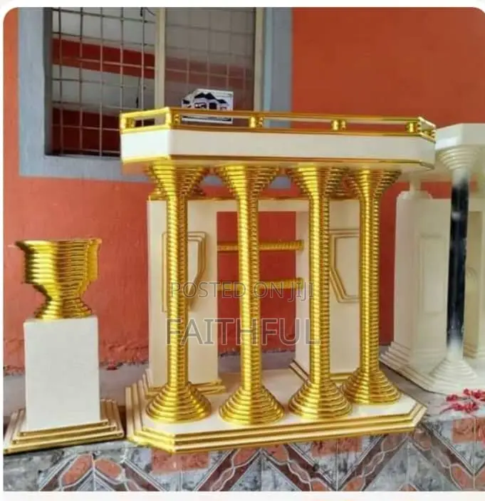 Church Pulpit and Flower Vase