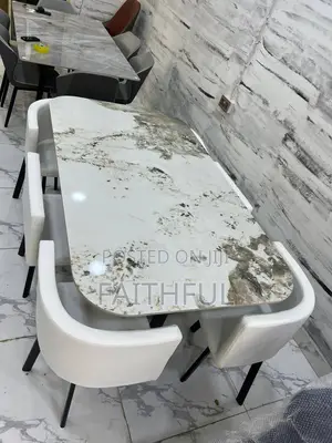 Marble Dining Table and Chairs