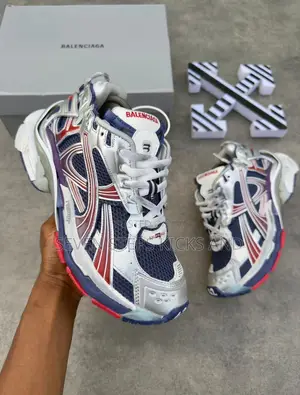High Quality Balenciaga Mesh Panelled Runner “Navy” Luxury Sneakers
