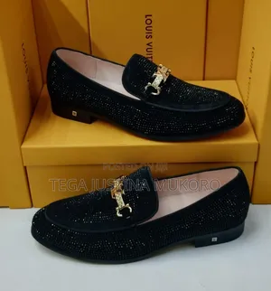 Latest Design Classic Studded Black Flat Shoes