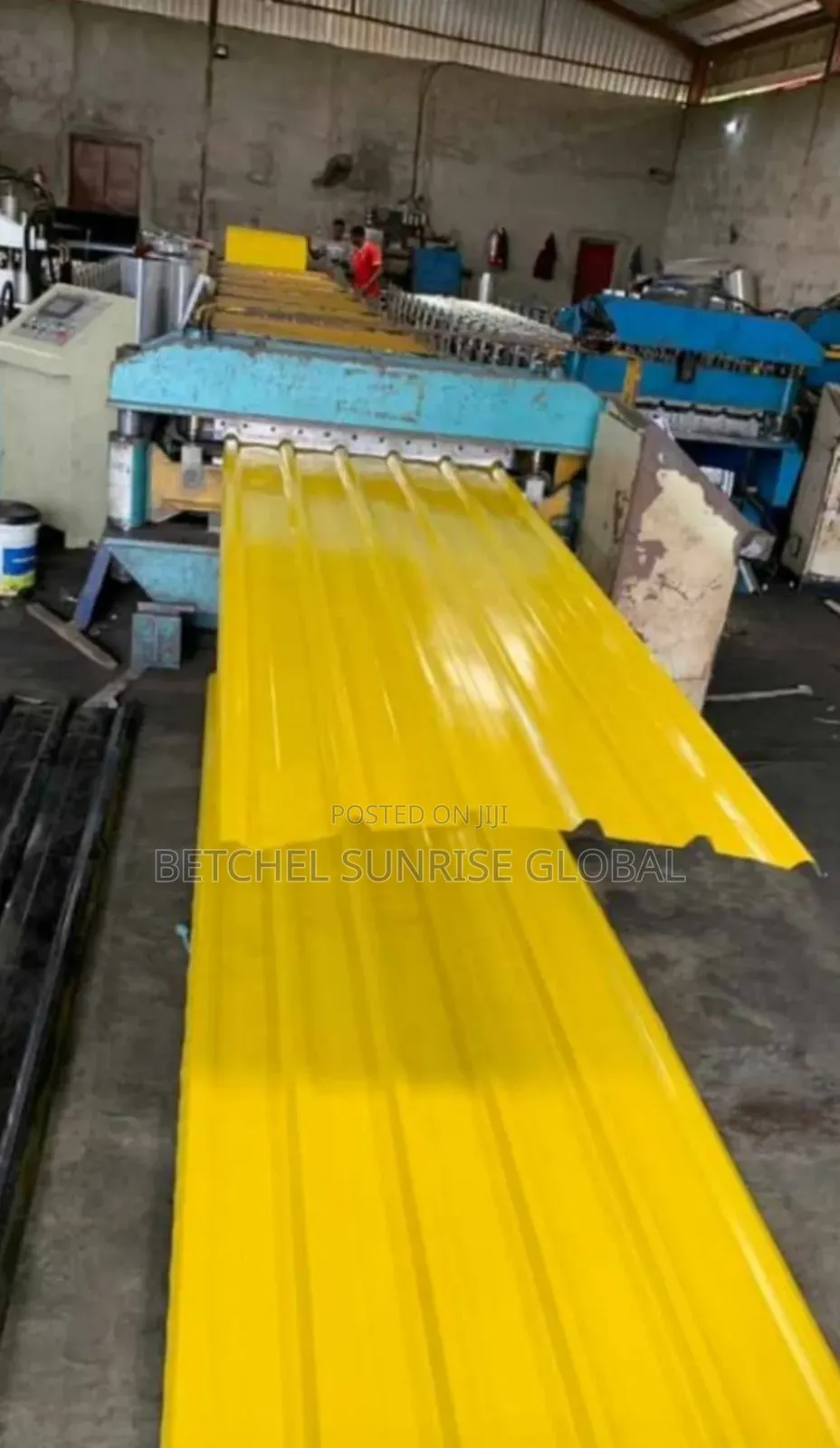 Long Span Yellow Colored Aluminum