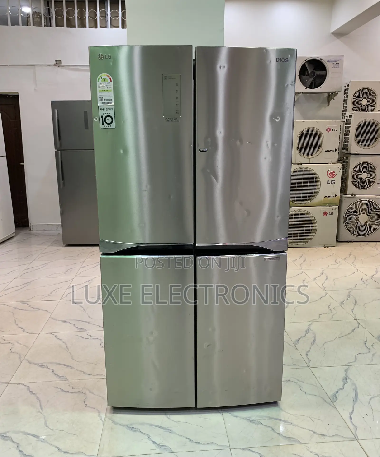 LG 870 Liters Linear Inverter 4dooor Side by Side Refrigerator Foreign