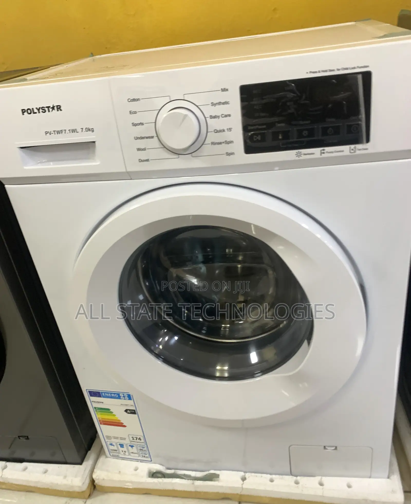 Polystar 6kg Front Load Washing Unit With Digital Control