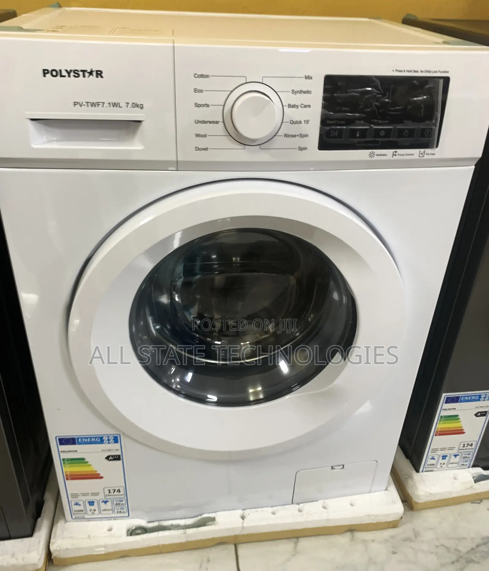 Polystar Front Load Washing Machine 6kg Capacity