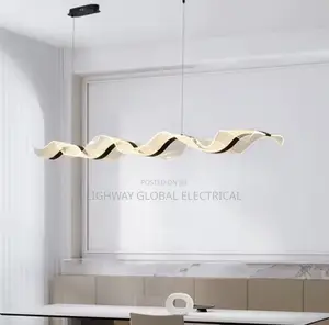 Nordic Creative Long Wave Design Chandelier