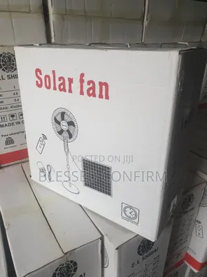 Powerful Solar 16" Rechargeable Fan With Solar Panel and Remote