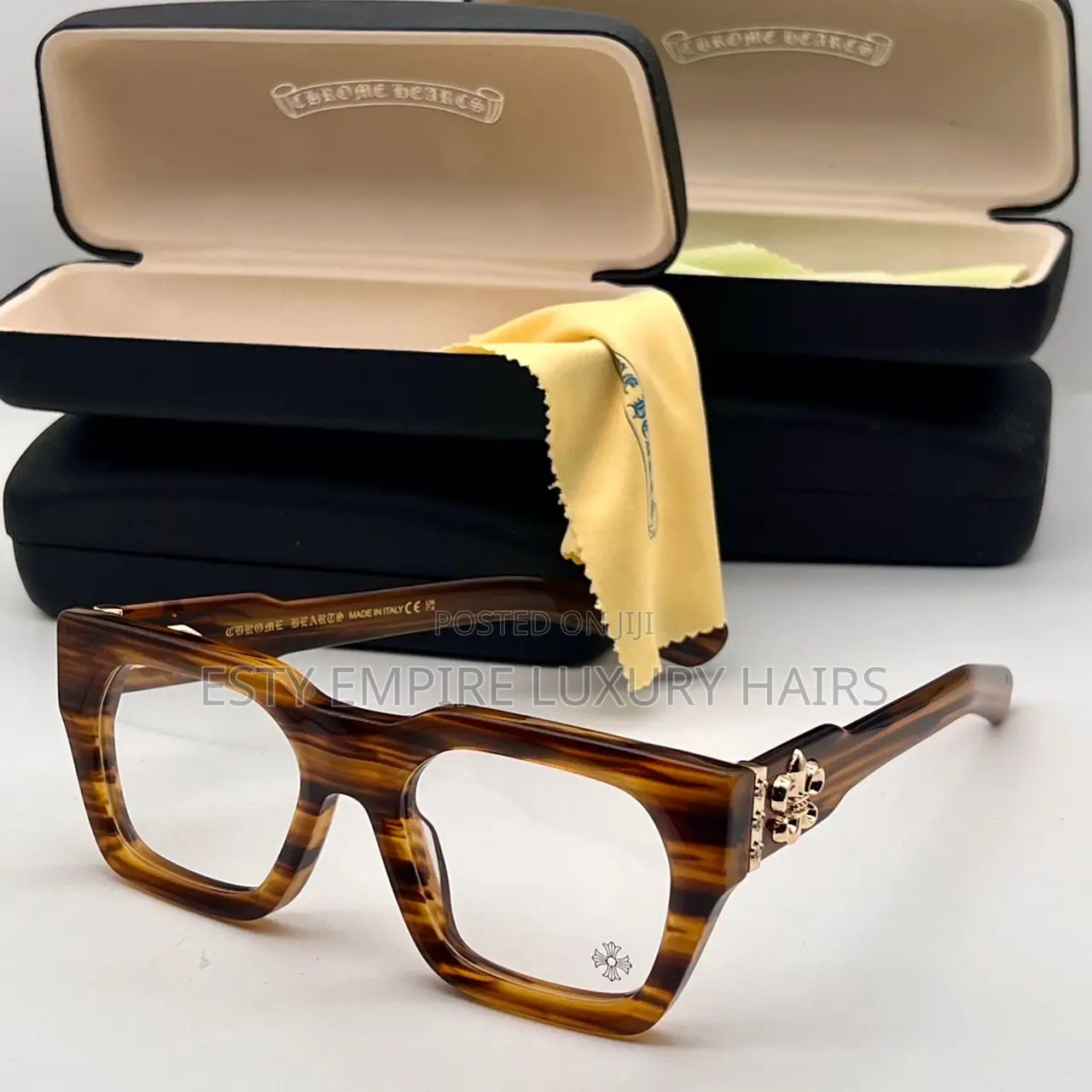 High Quality Luxury Chromehart Frame Glasses